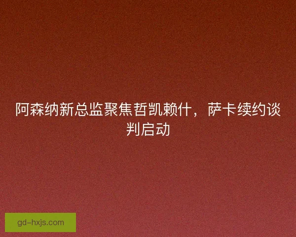 阿森纳新总监聚焦哲凯赖什，萨卡续约谈判启动